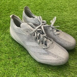 Adidas Adizero Electric Grey Silver Metallic Football Cleats IE4419 Mens Size 12